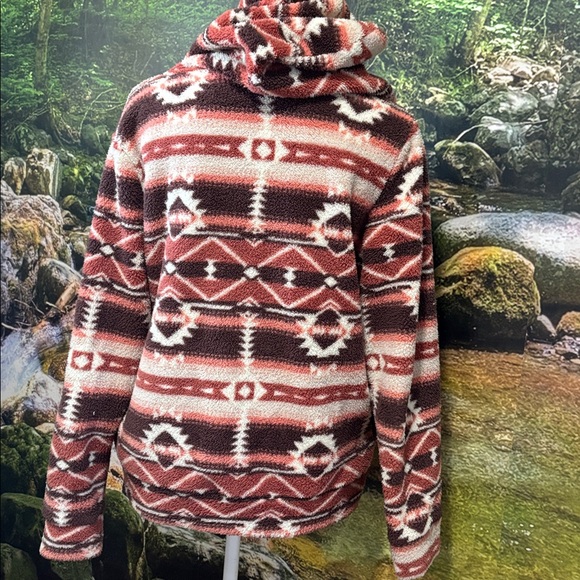Aztec Patterned Zip-Up Hoodie - Picture 4 of 5